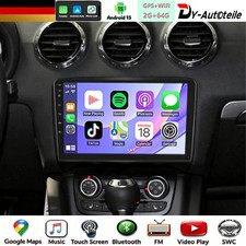 9" Android15 Für Audi TT 8J 2006-2014 Autoradio 2+64G GPS NAVI WIFI RDS Carplay