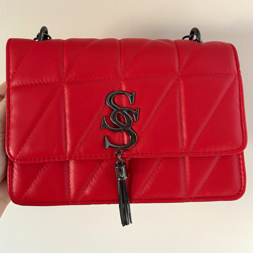 Damen schultertasche rot - schultertasche,