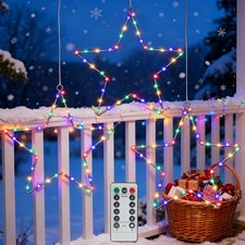 Weihnachtsbeleuchtung Fenster LED Stern Fenster Beleuchtet Fensterdeko mit Timer