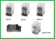 Relais 3xUM 5A 11PIN  24V AC, 24V DC, 230V AC, 230V AC LED, Hutschienen