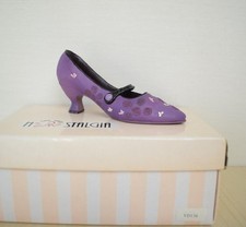 1x Nostalgia Miniatur Deko Schuh - Modell VD136 - lila Pumps