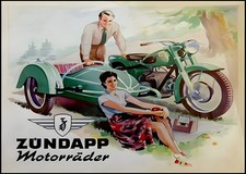 Vintage Motorrad Wandkunst