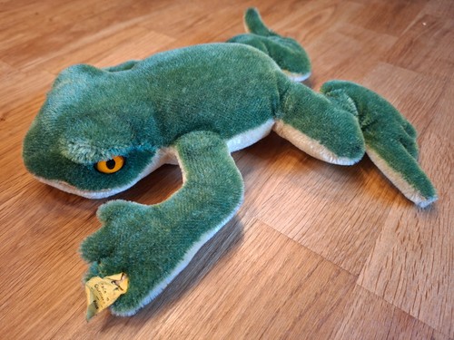 Steiff frosch liegend - liegend, guter