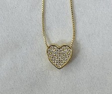 NEU•KETTE+ANHÄNGER Herz • 925/- SILBER GELBVERGOLDET