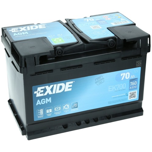 Exide ek700 agm start - exide, stopp