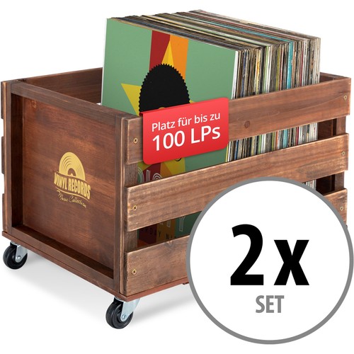 Schallplatten vinyl box - 2x,