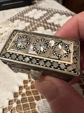 Antike Silber Pillendose