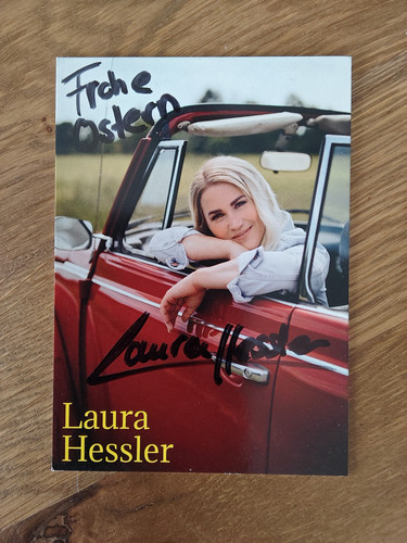 Laura hessler autogrammkarte - laura,