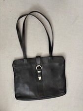 Aigner Schulter-, Umhängetasche, Shopper mit Gürtelschnalle, Leder Sz