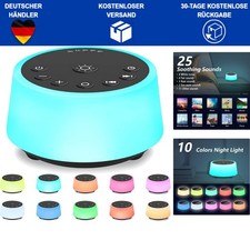 Sound-Maschine Künstliche Klänge Nachtlicht Schlafhilfe 25 Sounds Timer