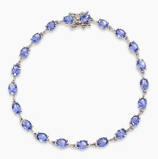 Harry Ivens IV Armband PT 950 mit Tansaniten AAAA ca. 7,00 ct.