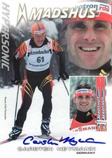 Carsten Heymann Autogrammkarte Biathlon Deutschland Madshus Ski