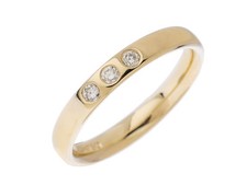 Niessing Ring 18kt Gelbgold 3,3g Diamanten 0,15ct