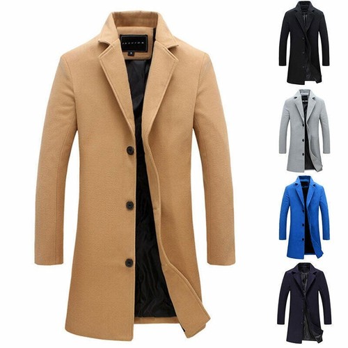 Herren wollmantel winter - wollmantel,