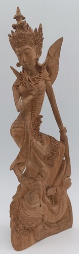 Holz skulptur bali dewi - -,