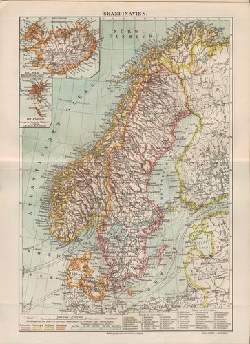 Landkarte map 1910