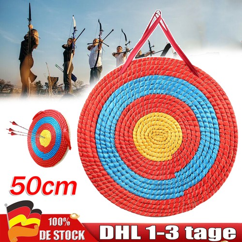 Strohzielscheibe ø50cm pfeile - strohzielscheibe,