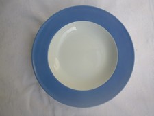 Dibbern  Schönwald Germany Suppenteller weiß blauer Rand 23 cm unbenutzt mehrere