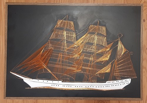 Fadenbild segelschiff - fadenbild,