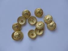 Wappen Krone Trachtenknopf mit