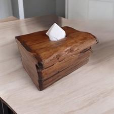 Teak Holz Taschentuch Box