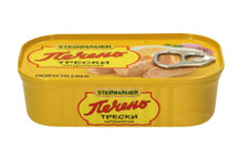 Steinhauer Marke 1 Dorschleber in eigenem Saft und Öl 120 g Fischkonserven