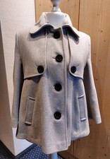Kurzmantel Damen von Erich Fend, Wien, hellgrau, Gr. 40
