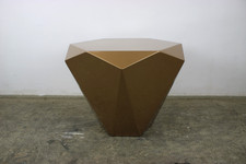 Rolf Benz Designer-Couchtisch Diamantform – Metallic-Gold