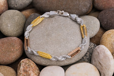 18kt Gold Herren Armband Rose