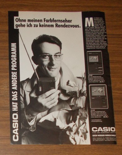 Seltene werbung vintage - werbung, casio