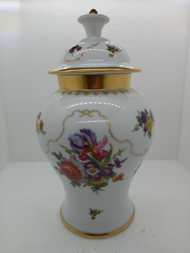 Deckelvase weimarer porzellan - deckelvase,