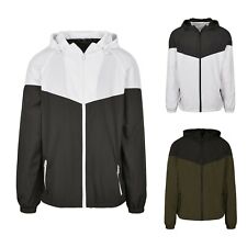 Herren Windjacke Windrunner Wind Jacke Kontrast / Mehrfarbig mit Kapuze XS - 5XL