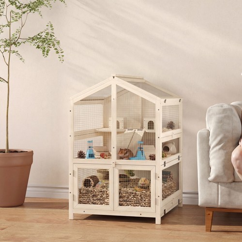 Pawhut hamsterkäfig etagen - hamsterkäfig,
