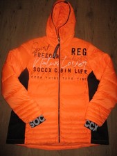 schöne Damen Outdoor- Stepp- Winter- Jacke mit Kapuze orange Gr. XXL 44/46 SOCCX