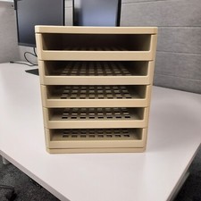 Schubladenbox Systembox Ablagen 5 Schubladen System-Box Ablagesystem Grau, Ninka