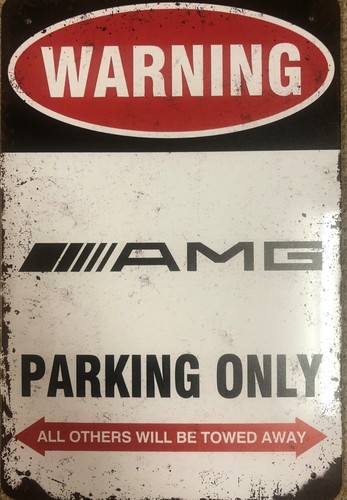 Amg parking only blechschild - amg,