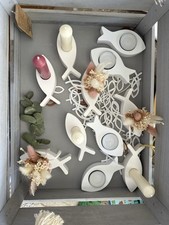 Deko-Set zur Taufe oder Konfirmation – 4 Tischläufer + 11 Fisch-Kerzenhalter