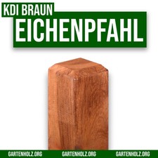 Zaunpfosten Eiche Vierkant