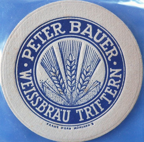 Alter bierdeckel peter bauer - alter,