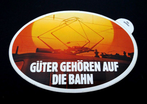 Werbe aufkleber güter - db,