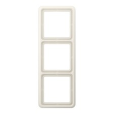 JUNG Elektro Rahmen 3fach CD583 creme weiß