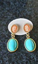 Ohrringe mit Muschelkamee und