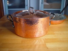 Kupfertopf Fleischtopf Gemüsetopf Kupfer VILLEDIEU Frankreich