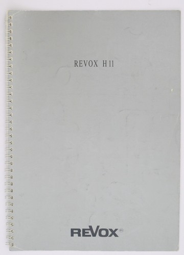 Original revox h11 cassette - original,
