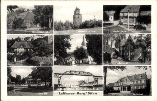 Burg dithmarschen - ak,