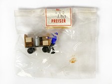 Lot 2510119 Preiser 442 Gepäcklore mit Schaffner, H0 Holzfigur in Cellontüte