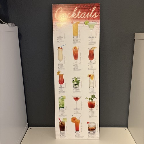 Cocktails schild holzschild - cocktails,