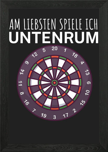 Darts untenrum gerahmtes - darts,