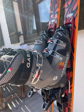 Skitouren Set 4-tlg.: Garmont Stiefel 41,5 Atomic Ski, Mohair Felle, Harscheisen