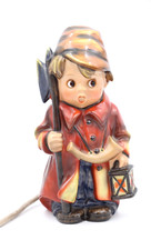 Hummel Rauchverzehrer Leuchte Junge mit Laterne Motiv Vintage Porzellan H 20 cm